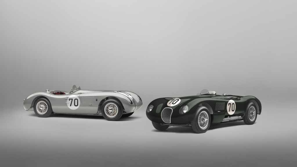 Dva nově vyrobené Jaguary C-type slaví 70 let od vítězství v Le Mans